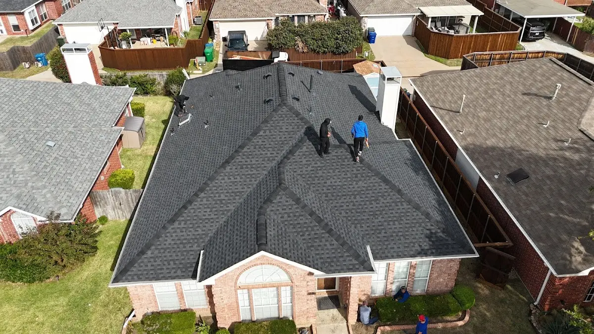 Slate & Tile Roof Repair work in progress on a Eucalyptus Hills property
